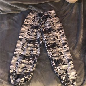 Black&white Camo joggers